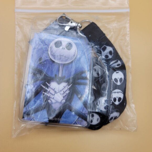 Nightmare Before Christmas Lanyard ID Holder Jack Skellington Disney jj3607 - Picture 4 of 7